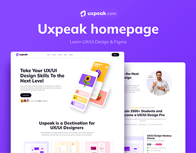 Uxpeak Homepage