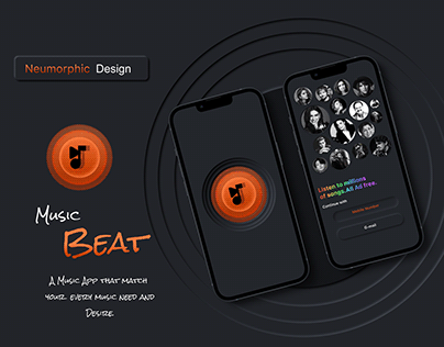 Music Beat ( Neomorphism Design )
