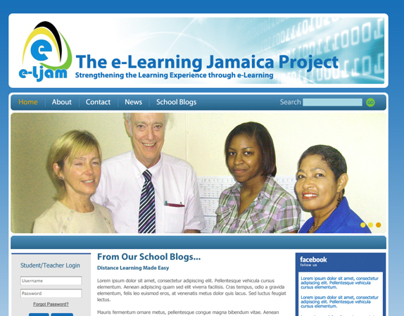 E-Learning Jamaica Project Website Design