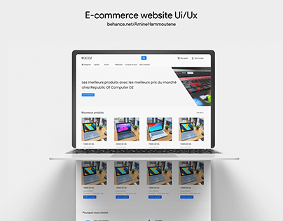 Design page landing site web Pc Store