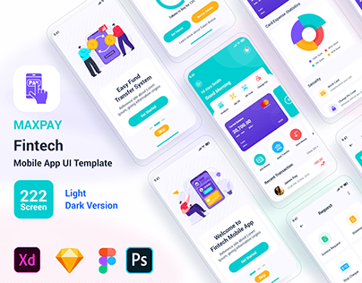 Maxpay - Fintech Mobile App UI Template