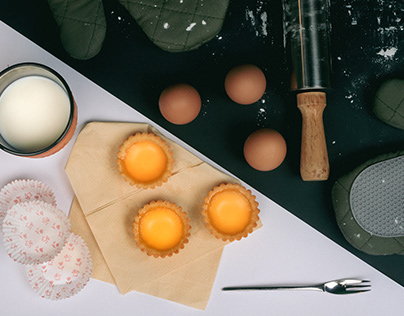 Food Photography - Egg Tarts | Before & After
