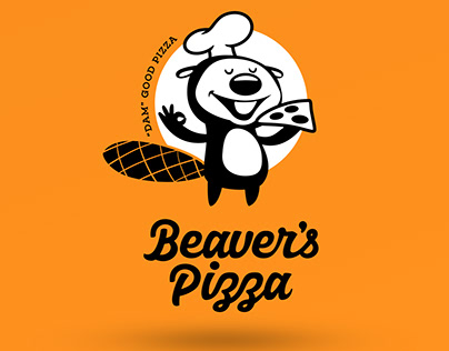 Beaver's Pizza Logo / Character Design