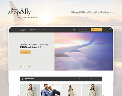 Shop&Fly Website Redesign UX/UI