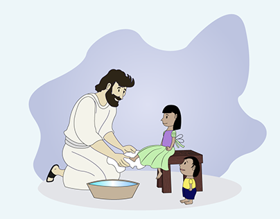 Jesús lavando pies