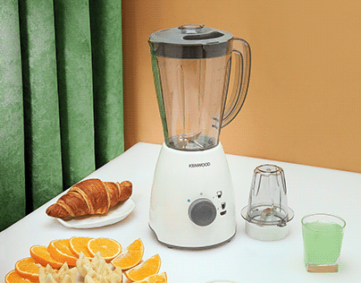 Photo session of a fruit blender from "KENWOOD" Company