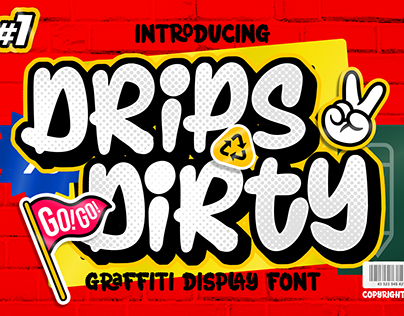 Drips Dirty Modern Marker Graffiti Brush Font