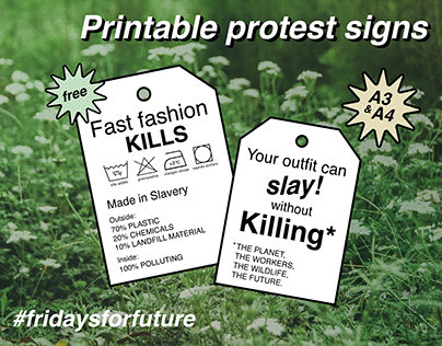 Free protest signs!