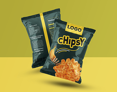 Banana Chips Label and Packaging Design