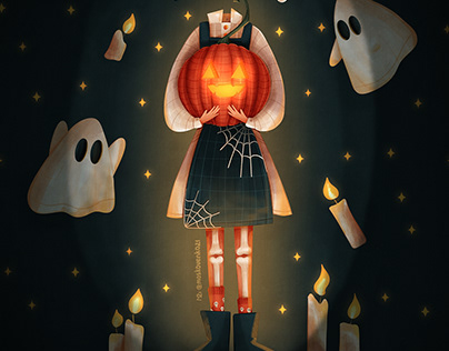 Spooky Girl | Childrens Book Illustration