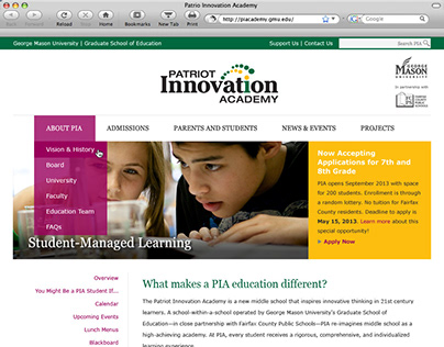 GMU and FCPS Partnership | Patriot Innovation Academy