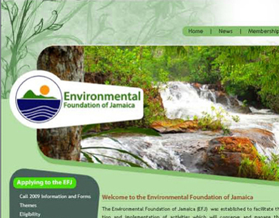 Environmental Foundation of Jamaica - Website Design