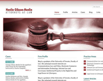 Henlin Gibson Henlin - Website Design 2