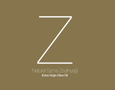 Z Natürel Sızma Zeytinyağı ambalaj tasarımı