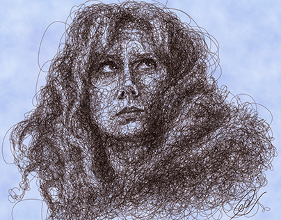 Donna Noble - scribble portrait