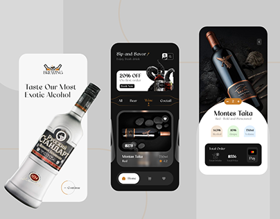 Alcohol Delivery App Design 🥂