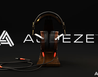Audeze Headphone 3D branding