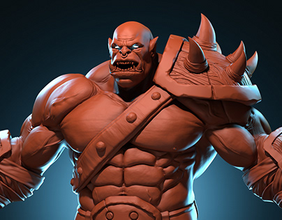 Clay render character
