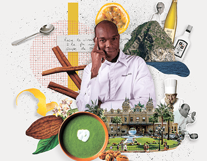 Collage Illustration for the French Cuisine Magazine