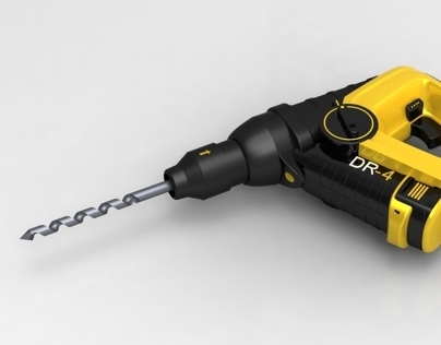 3D model of a Hand drill