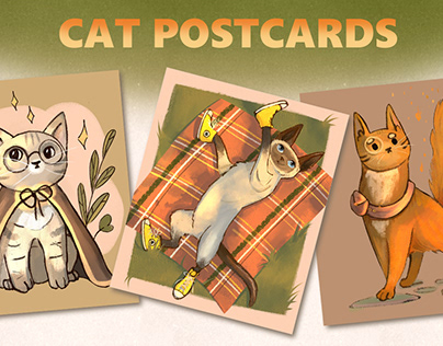 Cat postcards