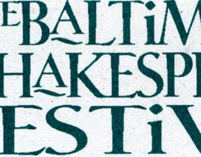 Original Baltimore Shakespeare Festival Logo 1994