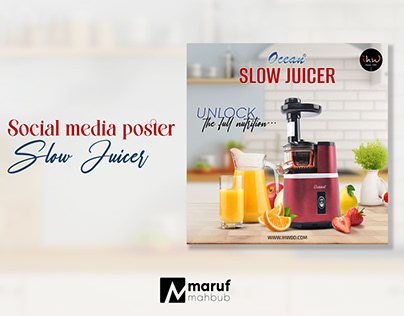 Social Media Poster - Slow Juicer