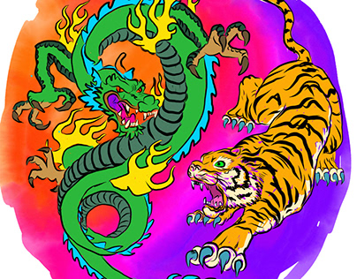 10. The tiger represents “yin” and the dragon , yang“