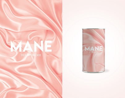 Mane Silk Pillowcase Packaging Label Design