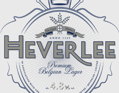 Heverlee beer identity and packaging
