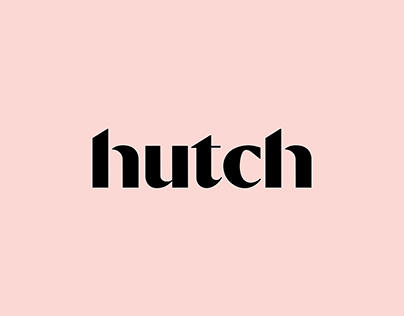 Hutch Interior Design App Logotype Wordmark Re-Design