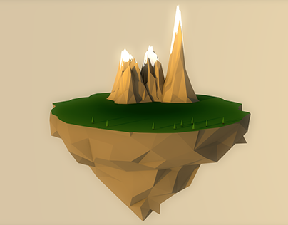 Low Poly Floating island