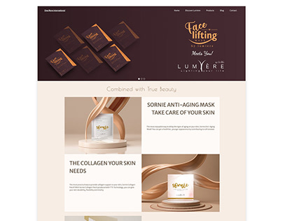 Lumiere | Cosmetics website project | UX/UI Design