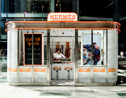 Hermès Silk Bar at Colombus Circle