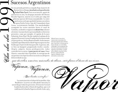 Puesta tipográfica en página | Combinación tipográfica