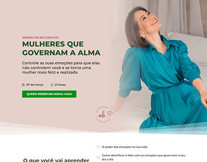 Landing Page | Mulheres que governam a alma