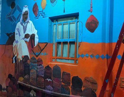 Moroccan Mural in Cairo