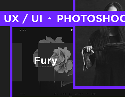 Fury Agency. UX/UI and Photoshoot project