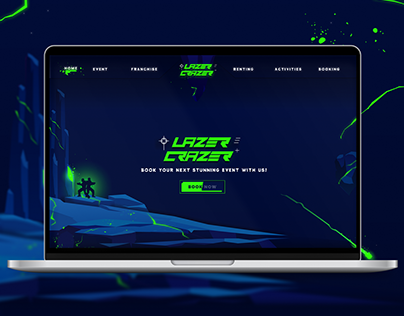 Laser Tag Website Design