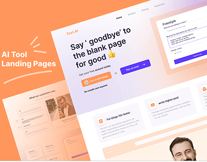 AI Tool Landing Pages