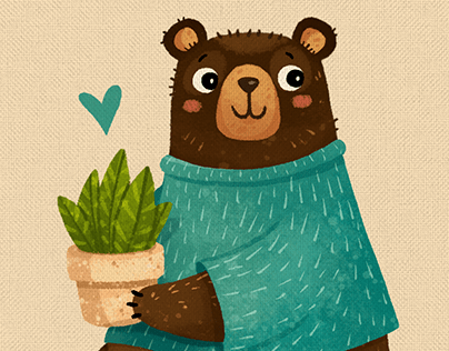 Cute Bear Illustration