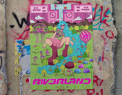 Propuesta cartel/ Festival de música "RIVERLAND"
