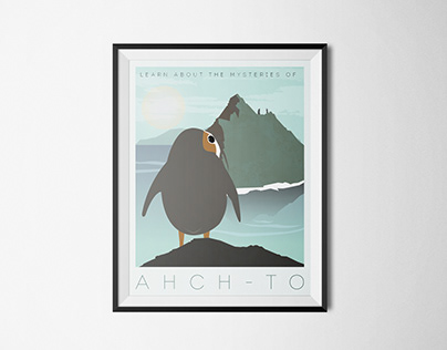 Star Wars Inspired Ahch-To Travel Poster