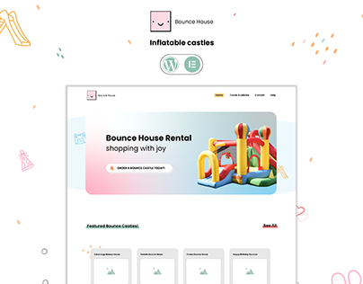 Bounce House Website Template Design