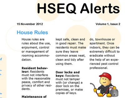 HSEQ Alerts 2. House Rules