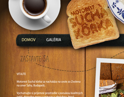 New web design for "roadhouse Suchá kôrka"