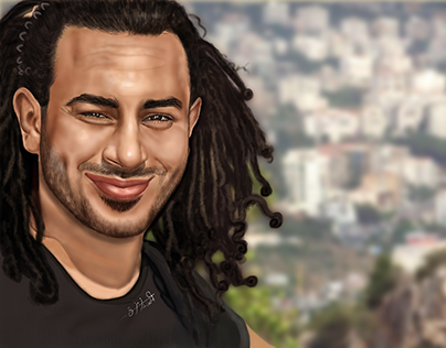 Digital Painting Portrait Photoshop Mohamed Ali