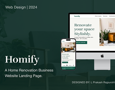 Homify - A Home Renovation Website Concept