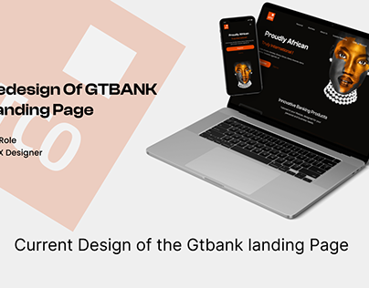 Redesign of GTBank Landing Page