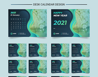 2021 Desk Calendar Design